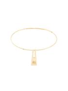 Givenchy Pre-owned Logo Pendant Necklace - Metallic