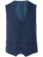 Tonello Fitted Waistcoat - Blue