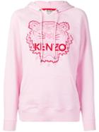 Kenzo Tiger Embroidered Hoodie - Pink