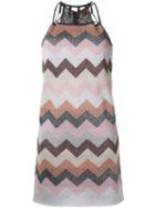 Missoni Flitter Effect Zig-zag Dress, Women's, Size: 42, Polyester/cupro/viscose