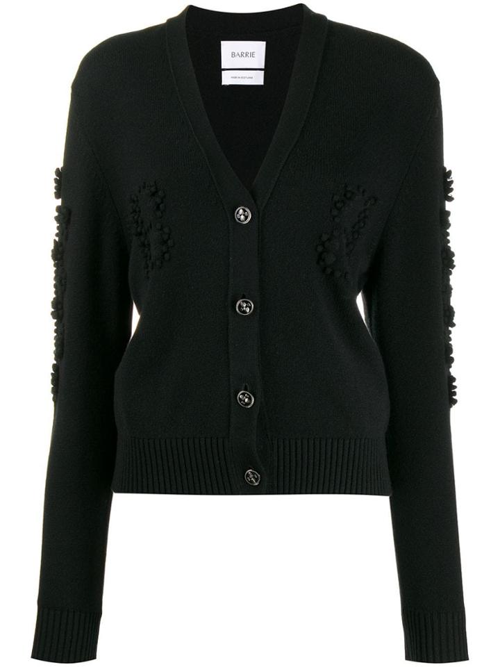 Barrie Textured Detail Cardigan - Black