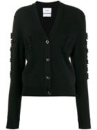 Barrie Textured Detail Cardigan - Black