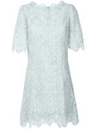 Ermanno Scervino Crochet Mini Dress - Blue