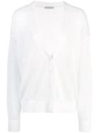 Brunello Cucinelli Plain Cardigan - White