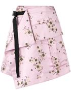 Kenzo Belted Floral Skirt - Pink