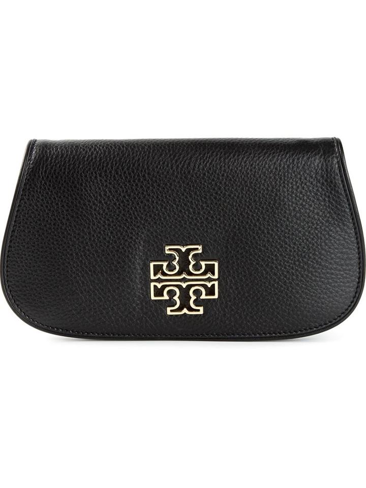 Tory Burch 'britten' Clutch, Women's, Black