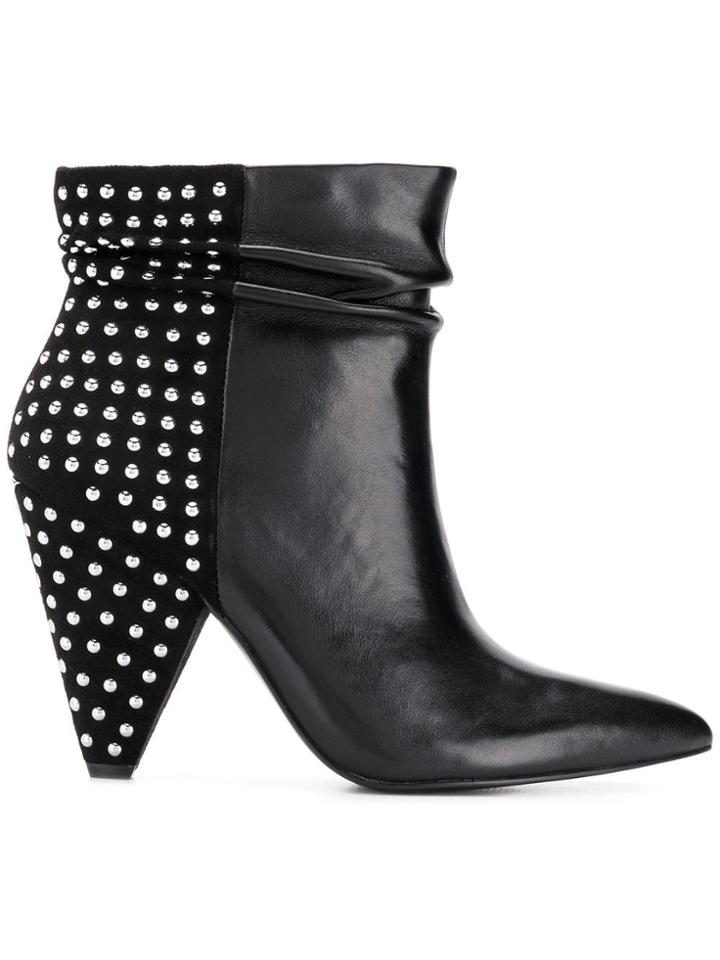 Liu Jo Studded Ankle Boots - Black