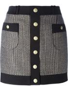 Pierre Balmain Buttoned Mini Skirt