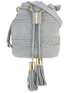 See By Chloé Bucket Shoulder Bag, Women's, Grey, Calf Leather/cotton
