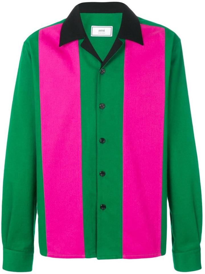 Ami Paris Camp Collar Shirt - Green