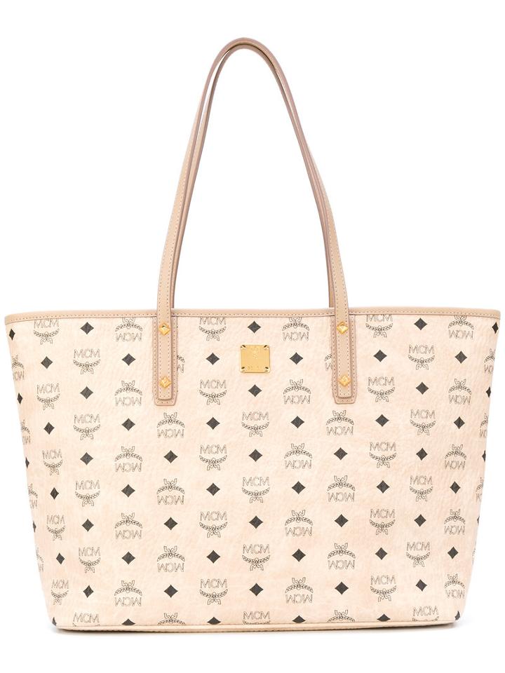 Mcm - Anja Tote Bag - Women - Leather - One Size, Nude/neutrals, Leather