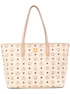 Mcm - Anja Tote Bag - Women - Leather - One Size, Nude/neutrals, Leather