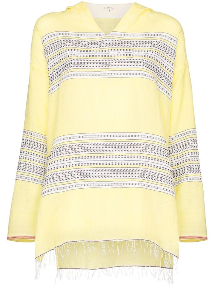 Lemlem Amira Striped Hoodie - Yellow