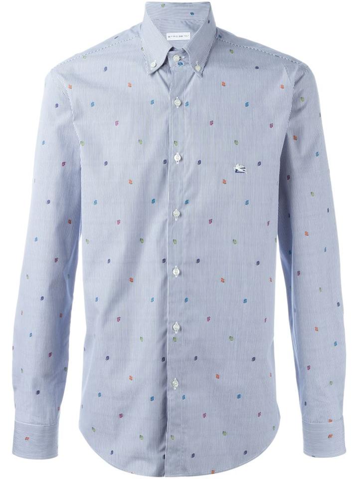 Etro Striped Labybird Print Shirt