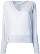Rag & Bone /jean - V Neck Sweatshirt - Women - Cotton/spandex/elastane/modal - S, Grey, Cotton/spandex/elastane/modal