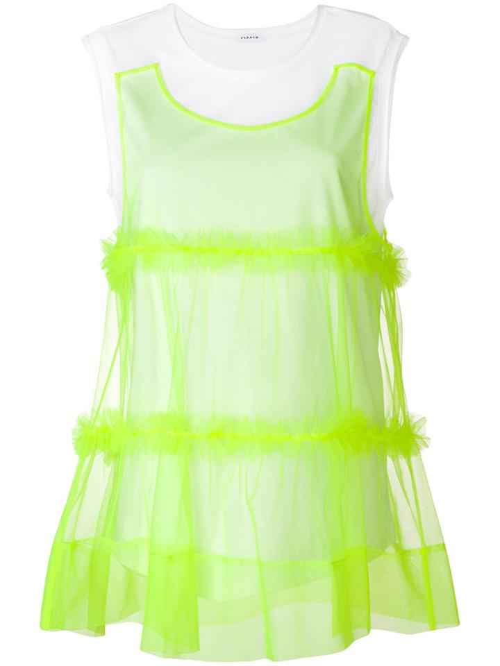 P.a.r.o.s.h. Layered Tier Tank - Yellow & Orange