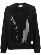 Calvin Klein Jeans Vinyl-panelled Sweatshirt - Black