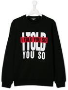 Neil Barrett Kids I Told You So Sweatshirt - Black