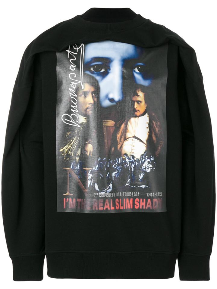 Y / Project Real Slim Shady Gathered Sweatshirt - Black