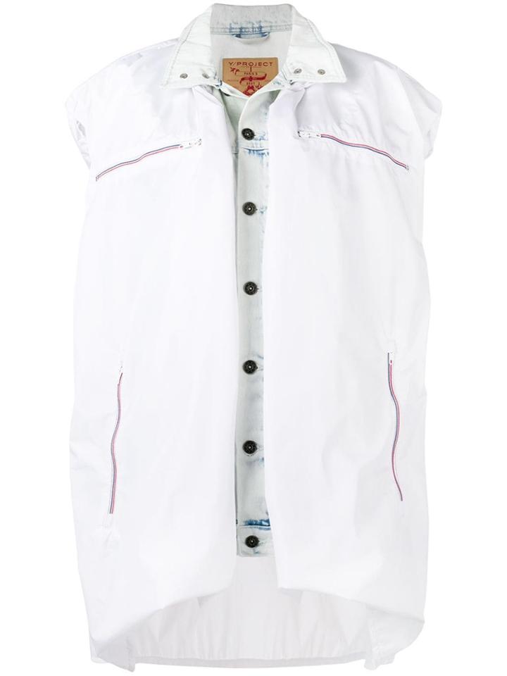 Y/project Layered Gilet - White