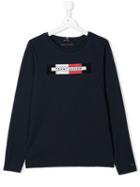 Tommy Hilfiger Junior Teen Essential Logo Long Sleeved T-shirt - Blue