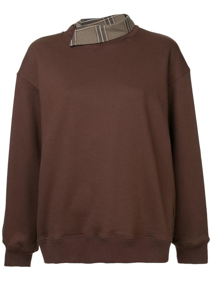 Le Ciel Bleu Relaxed Fit Sweatshirt - Brown