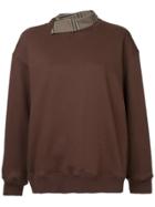 Le Ciel Bleu Relaxed Fit Sweatshirt - Brown