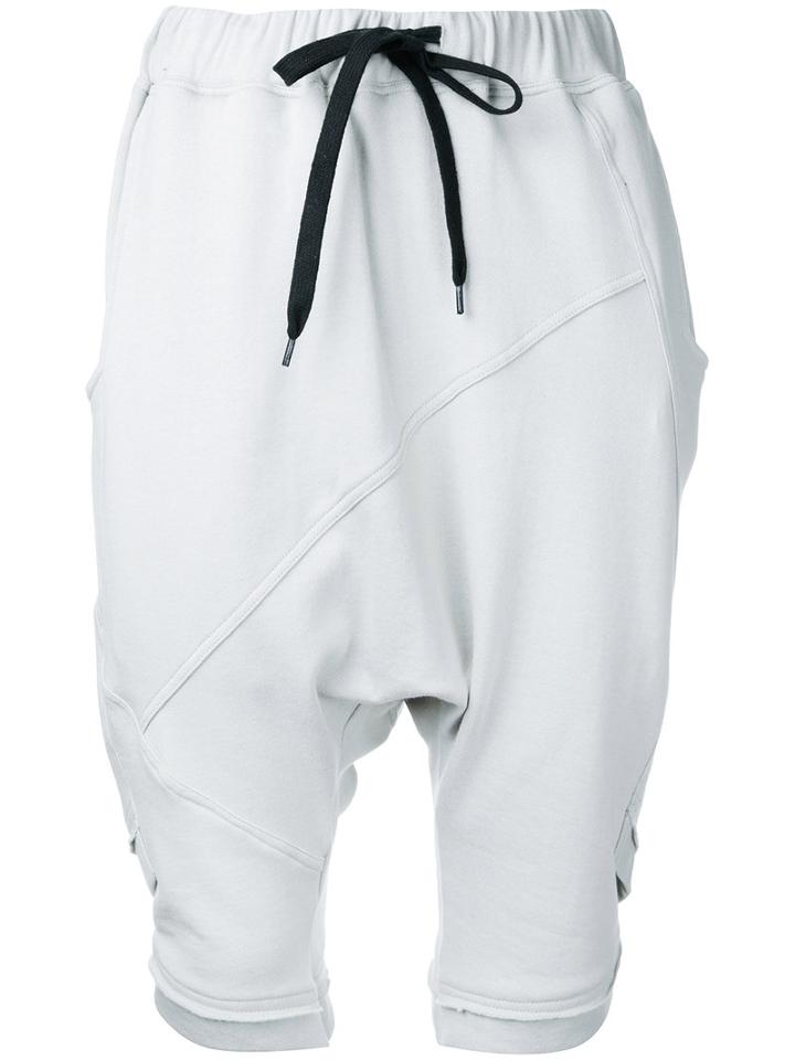 First Aid To The Injured - Pharynx Shorts - Women - Cotton - 2, Grey, Cotton