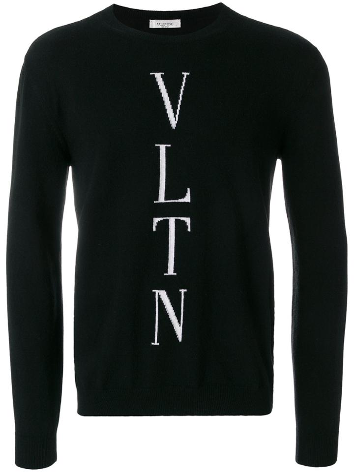 Valentino Branded Sweater - Black
