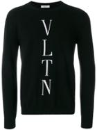Valentino Branded Sweater - Black