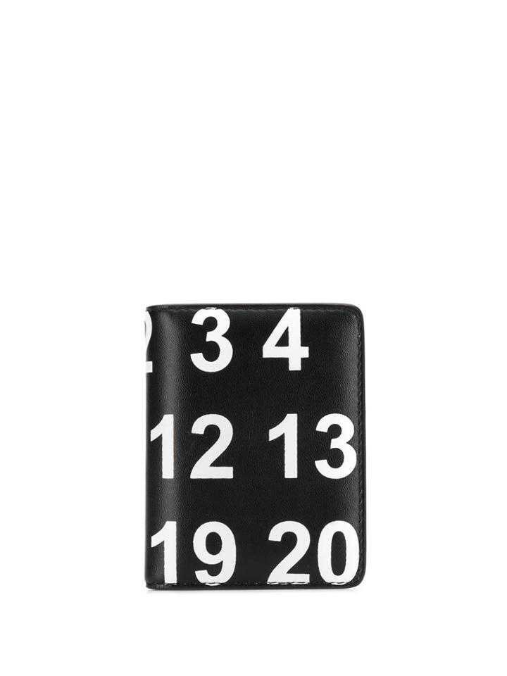 Maison Margiela Number Print Card Holder - Black