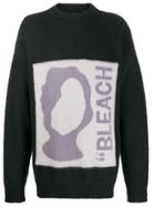 Oamc Bleach Intarsia Jumper - Black