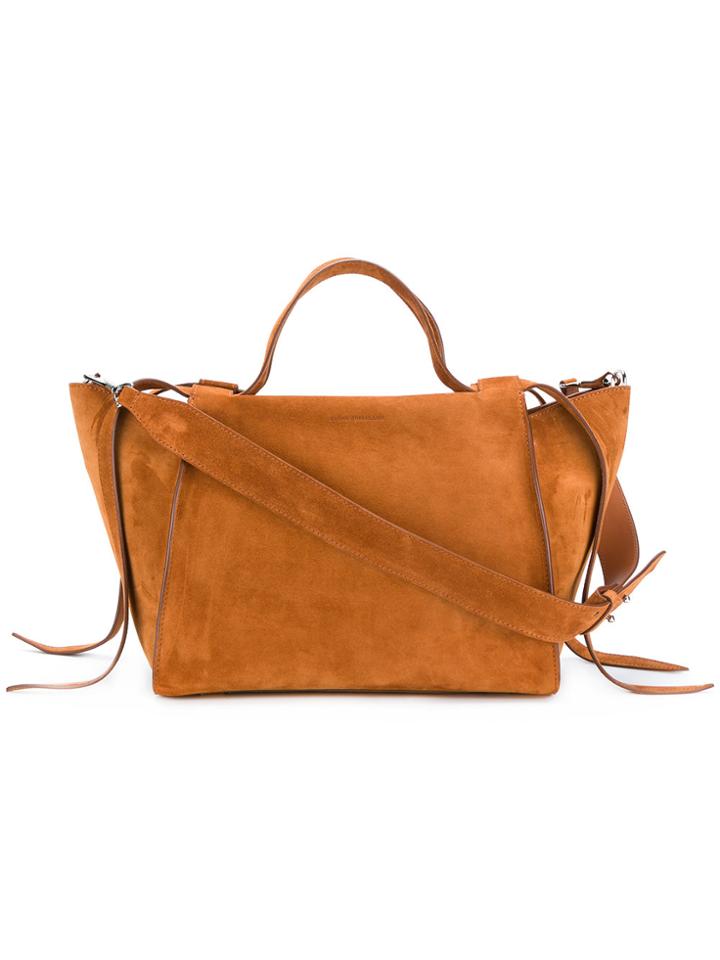 Elena Ghisellini Usonia M Tote Bag - Brown