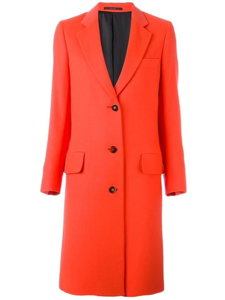 Paul Smith Classic Mid Coat, Women's, Size: 42, Red, Wool/cupro