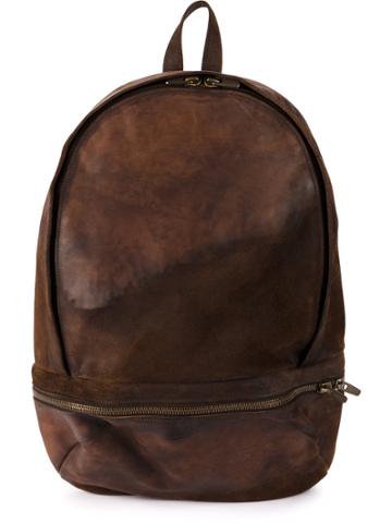 Ajmone Zipped Backpack - Brown