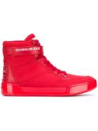 Calvin Klein Jeans Logo Hi-top Sneakers - Red
