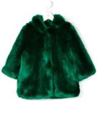 Hucklebones London Faux Fur Coat, Girl's, Size: 12 Yrs, Green