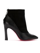 Zeferino Suede Panel Ankle Boots - Black