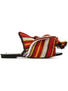 N.21 Striped Knot Detail Sliders