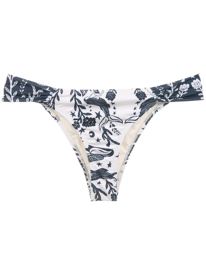 Martha Medeiros Printed Bikini Bottoms - White