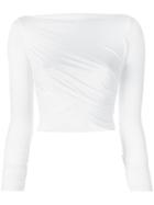 Lost & Found Ria Dunn Long-sleeve Cropped Top - White