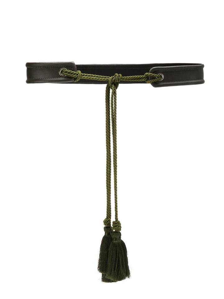 Olympiah Leather Belt - Green
