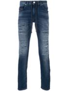 Diesel Distressed Slim Fit Jeans - Blue