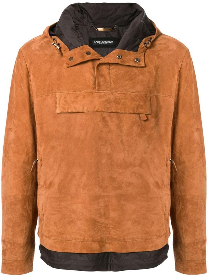 Dolce & Gabbana Front Pocket Hoodie - Brown