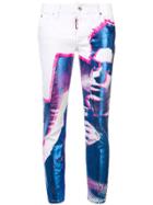 Dsquared2 Printed Skinny Jeans - White