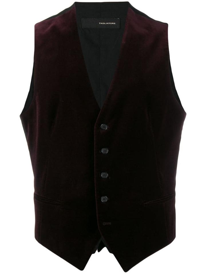 Tagliatore Single-breasted Waistcoat - Purple