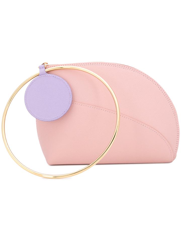 Roksanda Ring Clutch - Pink & Purple
