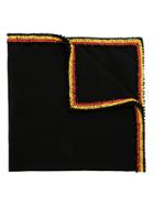 Andrea Bogosian Embroidered Scarf - Black
