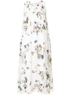 Steffen Schraut Butterfly Print Midi Dress - White