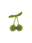 Rosie Assoulin Crochet Cherry Earring - Green